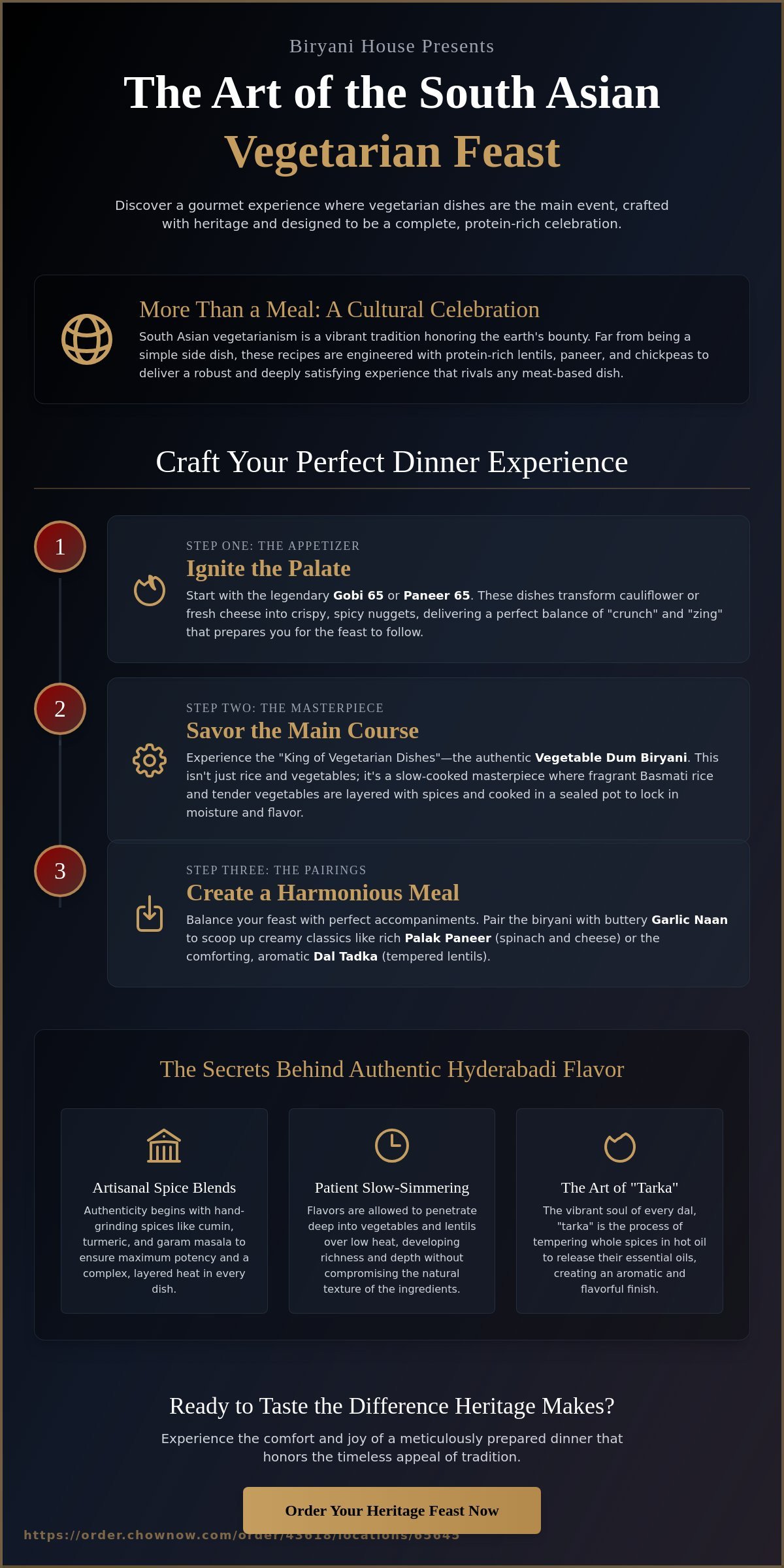 Authentic Indian Vegetarian Dinner Ideas for a Sensory Heritage Feast